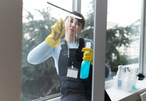 Nettoyage de vitres intérieures et extérieures à la Madeleine-Bouvet